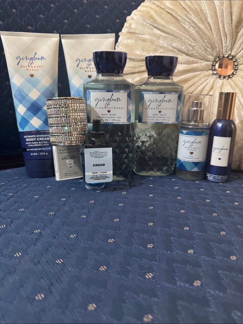 Bath & Body Works Gingham Bath & Body Collection - Blue